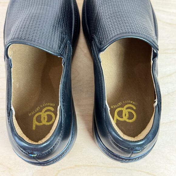 NWOB Gravity Defyer Women's G-Defy Ashanti Flats Loafer Slip On Black Leather 7M - Picture 4 of 9